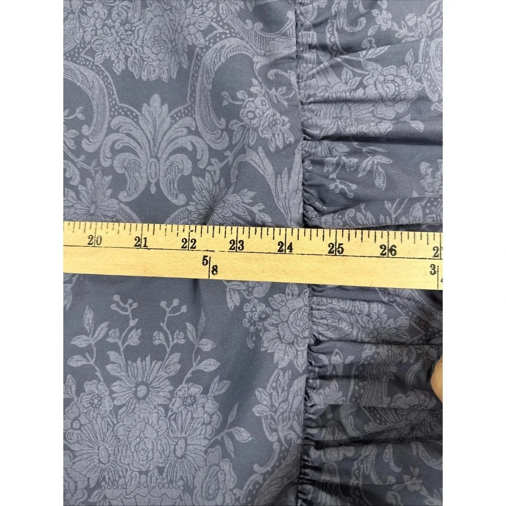 Vtg Ralph Lauren Sham Avery Damask Standard Ruffled Edge One‎ Sham